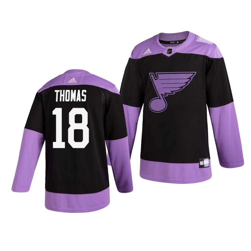 Blues 18 Robert Thomas Black Purple Hockey Fights Cancer Adidas Jersey Dzhi,We sell and wholesale Blues 18 Robert Thomas Black Purple Hockey Fights Cancer Adidas Jersey Dzhi on line form chian!